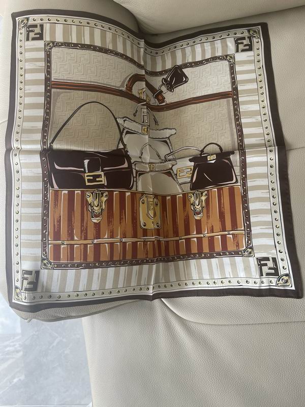 Fendi silk scarf 50X50cm E05